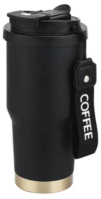 Isolierbecher 530 ml Edelstahl mit auslaufsicherem Deckel