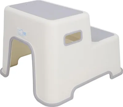 Immagine prodotto di sgabello a 2 gradini per bambini, plastica ispessita, sgabello antiscivolo per bambini, stabile, vasino multifunzionale, bagno, cucina