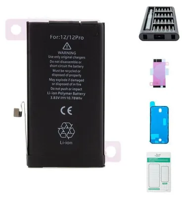 Produktbild von iPhone 12 / 12 Pro Akku - Premium-Set