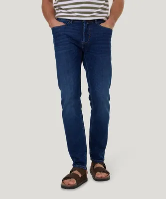 Produktbild von Pierre Cardin Baumwolljeans blau einfarbig normale Passform