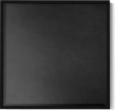 Produktbild von Magnetische Kreidetafel Schwarz - Schultafel - Wandtafel - Schwarzer Holzrahmen - 50x50 cm - Inkl. Kreide