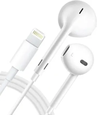 Immagine prodotto di Apple EarPods - Cuffie con microfono - auricolari - con filo - Lightning - per iPhone SE (2a generazione); iPod touch (5G, 6G, 7G)