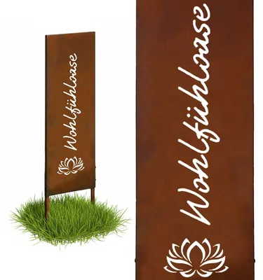 Produktbild von Dekorativer Gartenstecker mit Rostpatina - Wetterfestes Ornament
