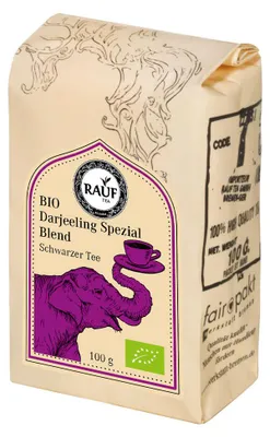 Produktbild von Rauf Tee Schwarzer Tee Darjeeling Spezial Blend Bio
