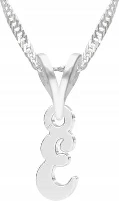 Obrázok produktu pre Strieborný náhrdelník s iniciálkou mena E, SILVER 925