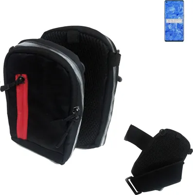 Produktbild von K-S-Trade Outdoor Gürteltasche Holster Umhängetasche kompatibel mit Oppo Reno6 Pro+ 5G schwarz Handy Tasche Case travelbag Schutz Hülle Handy