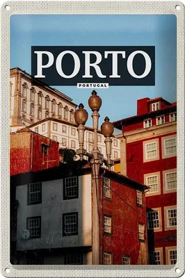 Produktbild von Blechschild Reise 20x30cm Porto Portugal Altstadt Tourismus