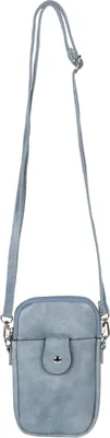 Produktbild von styleBREAKER Damen Umhängetasche klein mit Reißverschluss, Mini Bag Handtasche Einfarbig verstellbar, Handytasche 02012382
