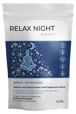 Image de Tisane ACORUS Relax Night, 30 sachets