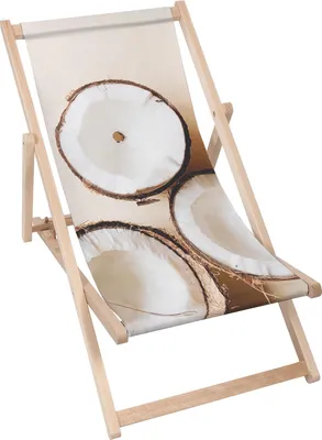 Produktbild von Dreamroots Liegestuhl klappbar Holz, Buchenholz bis zu 130 kg, Sonnenliege klappbar mit 3-stufiger Neigungsregulierung der Rückenlehne, Fresh Coconut