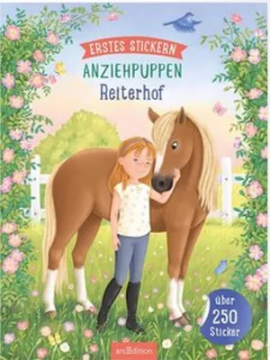 Obrázek produktu pro Erstes Stickern Anziehpuppen - Reiterhof