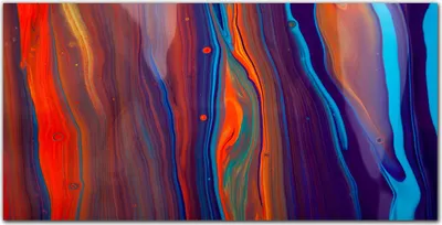 Produktbild von Coloray Küchenrückwand 100x50 Spritzschutz aus Glas - bunte Wellen