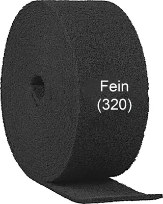 Produktbild von Contura Schleifvlies Rolle 1000mm Schleifmatte fein - 320 Körnung Schleifpapier Edelstahl Holz Metall Lack