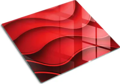 Obrázok produktu pre Sklenená ochranná doska – Kryt varnej dosky – Kryt na indukčnú dosku – 2x30x52 cm – Rýchle čistenie – Tvrdené sklo – Abstraktný 3D vzor