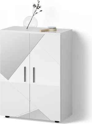 Immagine prodotto di Mobiletto bagno Livinity Ronco Bianco lucido con inserti 60 x 81 cm, Model 52742