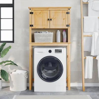 Image de Maison Exclusive - Armoire à lave-linge Corona, en bois massif de pin