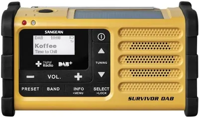 Produktbild von Sangean Electronics MMR-88 DAB+ USB-C gelb Notfall/Kurbel/Solar Radio