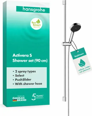Immagine prodotto di Set doccia hansgrohe Activera Select S 95 2jet EcoSmart con asta doccia 90 cm, cromato, 1 pz.