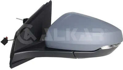 Produktbild von ALKAR 6137198 Außenspiegel Seitenspiegel Links für VW POLO (AW1, BZ1) Asphärisch Grundiert