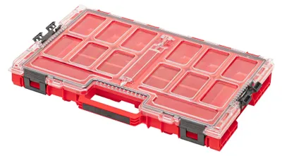 Zdjęcie produktu dla Qbrick System ONE Organizer L 2.0 RED ULTRA HD sztaplowany 531 x 379 x 77 mm 6 l IP66 z 10 wkładami