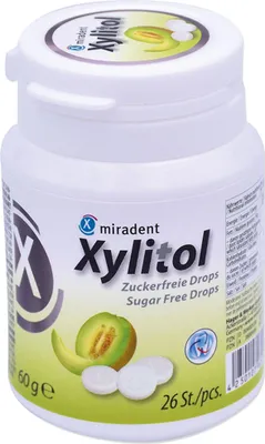 Immagine prodotto di Miradent Xylitol caramelle senza zucchero al melone, 60 g caramelle