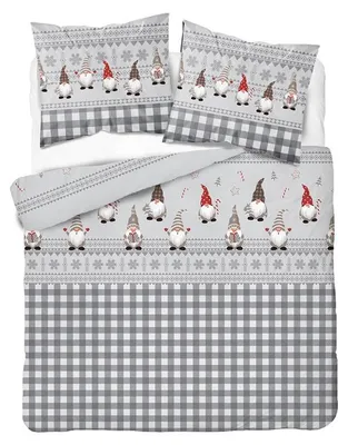 Produktbild von Bettwäsche, Flanellbettwäsche, Warm, Für den Winter 200x220 6034b Weihnachtswichtel, KI-generiertes Bild