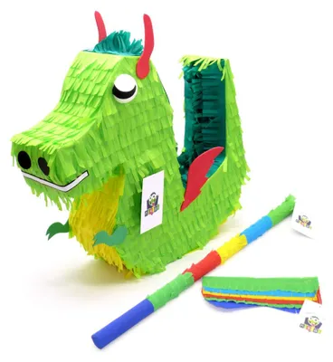 Drachen-Dino-Pinata-Set – inkl. Maske und Stock