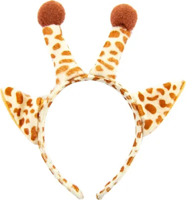 Produktbild von Oblique Unique Haarreif Haarreifen Giraffe mit Ohren und Hörnern Kostüm Accessoire für Fasching Karneval
