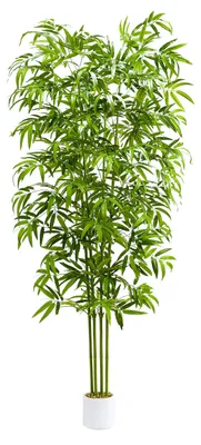 Image de Grande plante de bambou artificielle de 180 cm, arbre de bambou artificiel, plante artificielle, plante en pot d'aspect réaliste pour la décoration du salon, de l'appartement, du balcon, du bureau, de la maison, de la chambre ou du jardin.