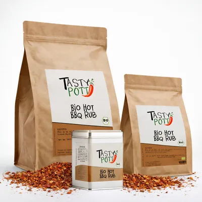 Produktbild von Tasty Pott  Hot BBQ Rub - im Beutel - 1000g