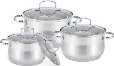 Obrázok produktu pre MR-3512-6L 6-dielna sada hrncov (2,9 l, 5,1 l, 6,5 l)