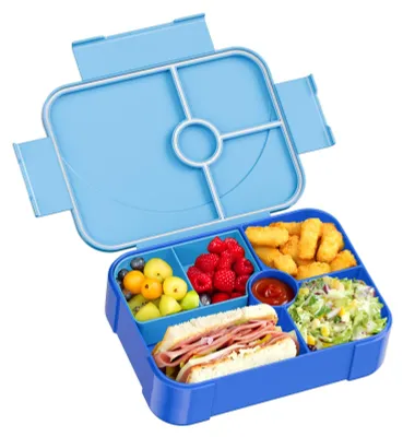 Produktbild von Lunchbox für Kinder mit Fächern, auslaufsicher, 1150 ml, blau