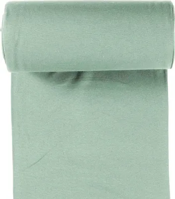 Bio Bündchenstoff Schlauchware 35(70)cm breit Meterware ab 25cm Jersey mintgrün