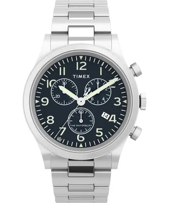 Produktbild von Timex Herrenuhr Timex Waterbury Traditionelle Fly Back Chronograph Herren Timex-TW2W48200