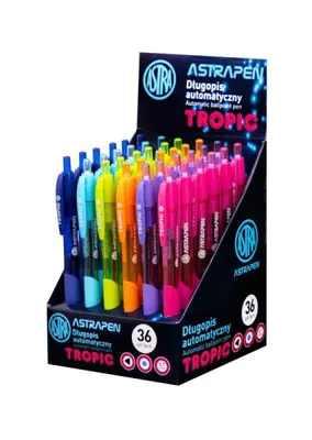 Produktbild von Kugelschreiber 0,7mm AstraPEN Tropic, blau, Ständer, Farbmischung, 201022021