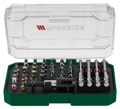Produktbild von PARKSIDE® Ratschen-Bit- und Steckschlüssel-Set / Bit-Set / Ratschen-Schraubendreher-Bit- und Steckschlüssel-Set (Bit Set 25 mm/75 mm 41-tlg.)