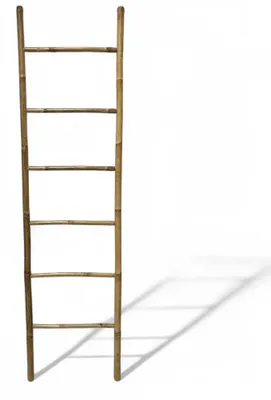 Immagine prodotto di Scala portasalviette in legno bamboo panda naturale 50x4xH190 cm