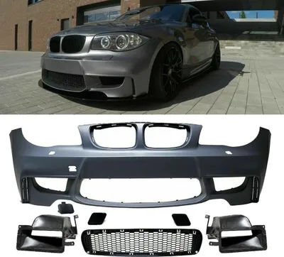Produktbild von Sport Front Stoßstange vorne für SRA+Luftführung passt für BMW 1er E81 E82 E87 M EVO + ABE*