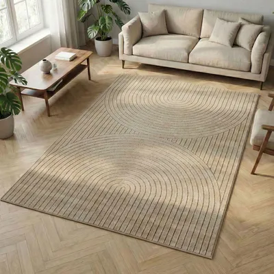 Zdjęcie produktu dla Carpetsale24 Dywan Zewn?trzny Nowoczesny Boho Design Efekt 3D Odporny na UV Idealny na Taras do Salonu i Kuchni, Rozmiar: 200x290 cm