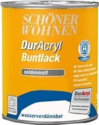 Produktbild von Schöner Wohnen DurAcryl Buntlack RAL 2001 Rotorange Seidenmatt 750 ml