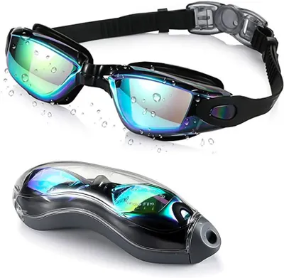 Obrázek produktu pro Plavecké brýle, s ochranou proti zamlžování, s UV filtrem, unisex, s pouzdrem
