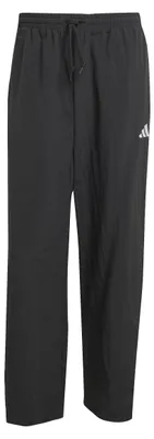 Produktbild von adidas Herren Essentials Small Logo Woven Open Hem Pants, Black/White, S
