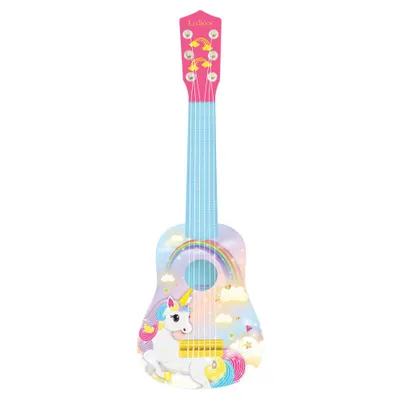 Produktbild von Lexibook Kindergitarre Unicorn-Design 53 cm mit 6 Nylonsaiten
