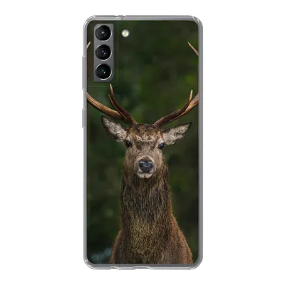 Produktbild von MuchoWow® Handyhülle Schutzhülle Hülle für Samsung Galaxy S21 Plus Hirsch - Geweih - Natur Silikon Softcase Handy Hülle - Handy-Tasche