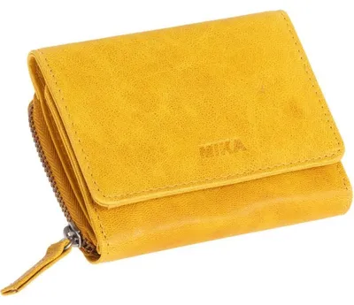 Produktbild von MIKA Damengeldbörse aus Leder Farbe: gelb