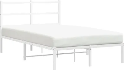 Obrázek produktu pro vidaXL Postel s čelem kovová bílá 120x190 cm
