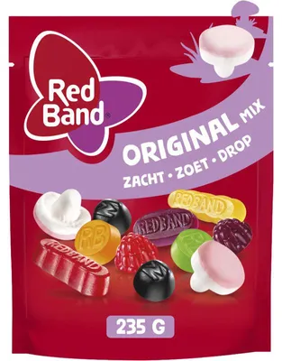 Produktbild von Red Band Snoepmix Original 235g – Fruchtige und süße Bonbons zum Naschen