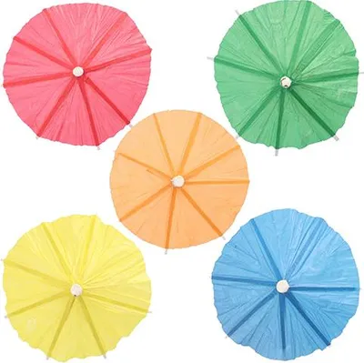 Produktbild von Deko-Picker 10 cm farbig sortiert "Eisschirmchen uni"