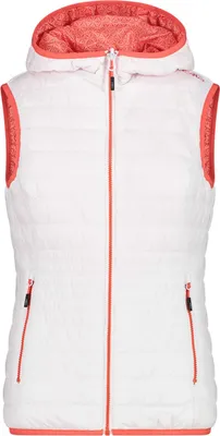 Immagine prodotto di CMP Donna, gilet reversibile con cappuccio, colore bianco, taglia 38