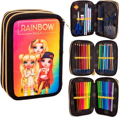 Obrázek produktu pro Trojit penl s prvky Rainbow High Golden Style Astra